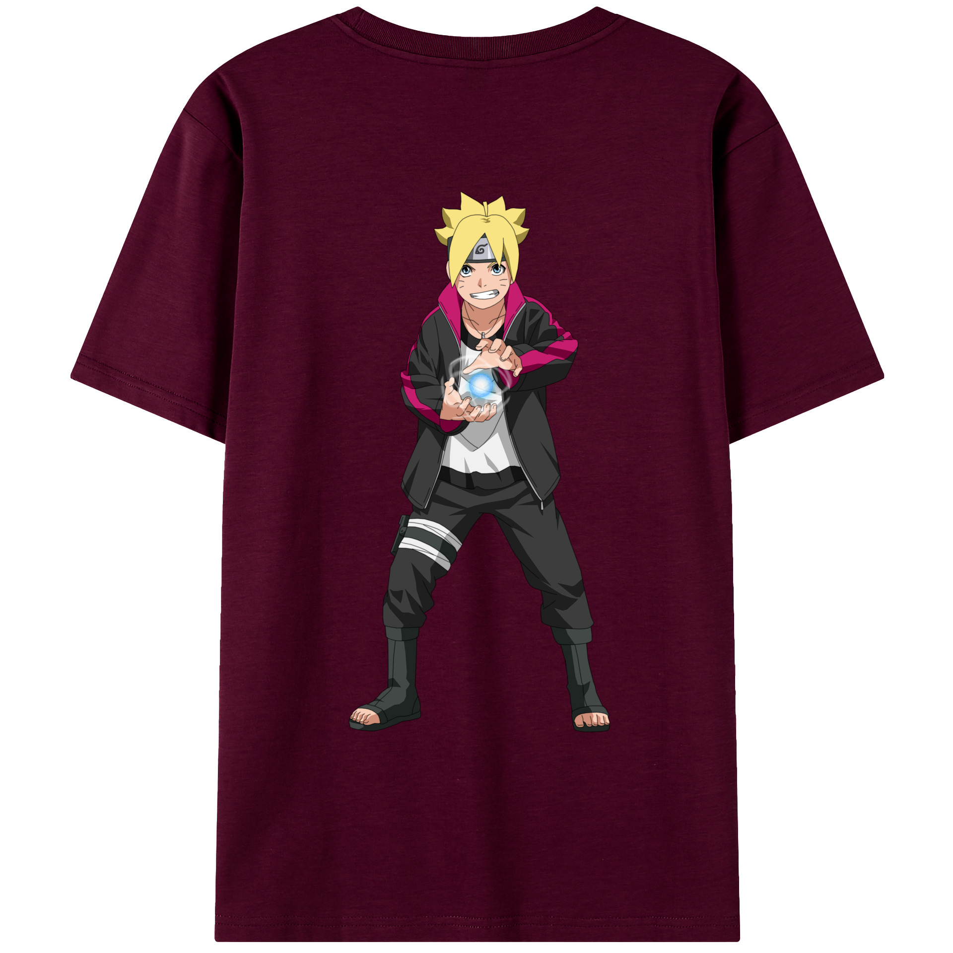 （画像用） NARUTO -ナルト- うずまき ボルト Uzumaki Boruto レディース半袖Tシャツ(バックプリント)